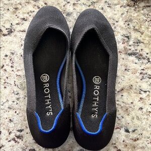 Rothy's Black Flats Minimalist Comfort Loafers